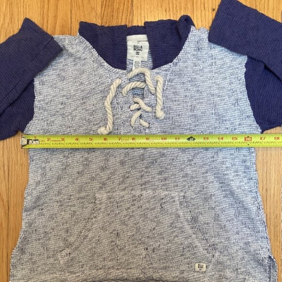 Billabong Blue and White Pullover Hoodie size S - Picture 5 of 6